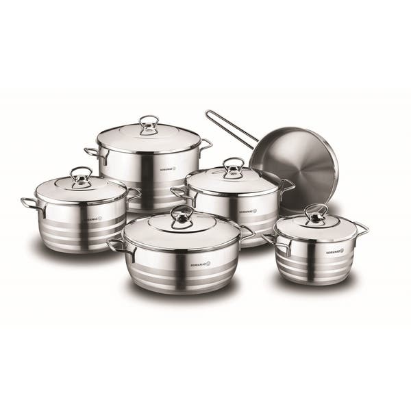 Korkmaz Flora Cookware Set 9 Pcs A1987