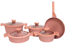 Falez Avanos Grand Touch 9 Pieces Set Pink