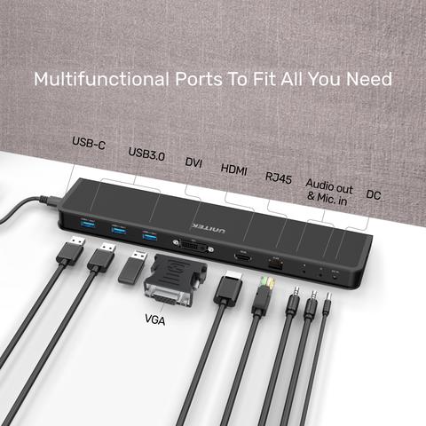 Unitek USB3.1 Universal Docking Station D001A | Computer Accessories Unitek USB3.1 Universal Docking Station D001A | Computer Accessories