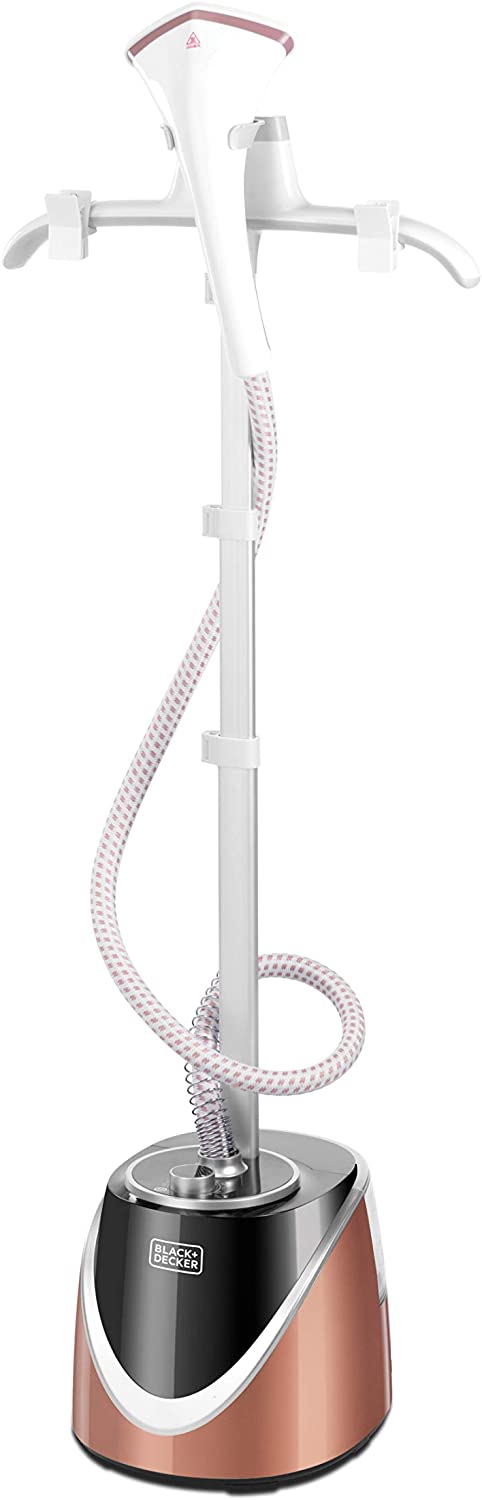 Black & Decker Garment Steamer With Single Adjustable Pole & Hanger GST1600-B5