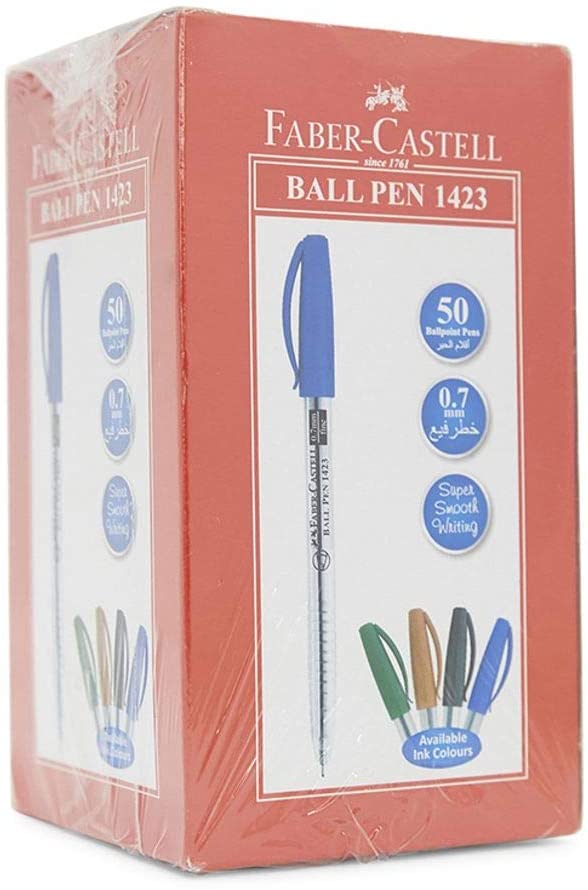 Faber Castell Ball Pen 0.7mm Green 50pc