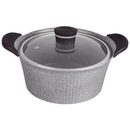 Vague Grey Cooking Pot 24 cm with 2 Silicone Handle Covers