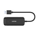 Unitek USB3.0 3-Port Hub + Gigabit Ethernet Adapter, Black Color With Power Port (Micro USB) H1111A