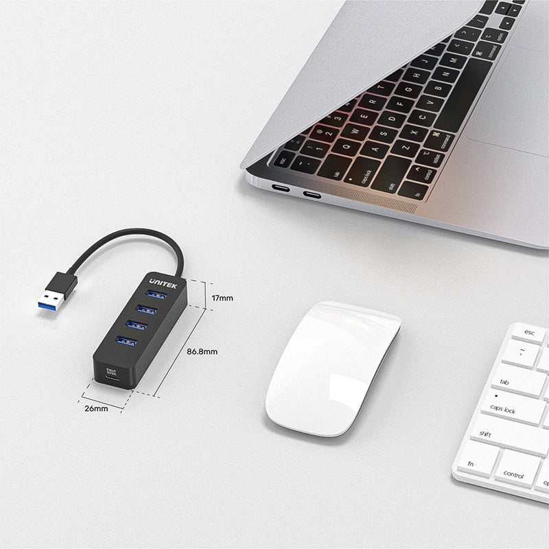 Unitek uHUB Q4 4 Ports USB 3.0 Hub with USB-C Power Port H1117A | Computer Accessories Unitek uHUB Q4 4 Ports USB 3.0 Hub with USB-C Power Port H1117A | Computer Accessories