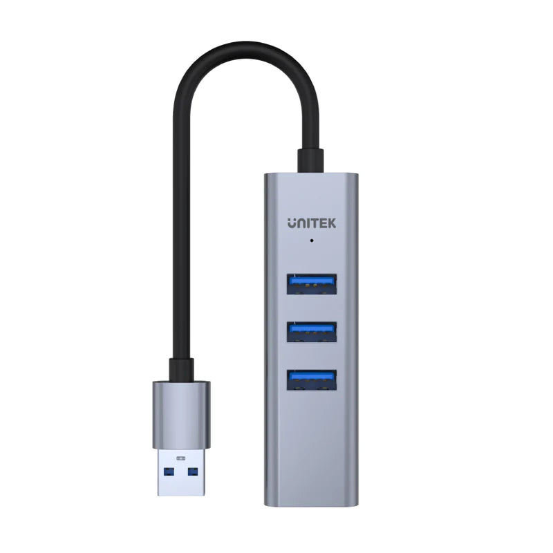 Unitek USB3.0 to 3 Port USB HUB+RJ45 Space Grey Color H1906A | Computer Accessories Unitek USB3.0 to 3 Port USB HUB+RJ45 Space Grey Color H1906A | Computer Accessories