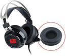 Redragon H301-USB SIREN2 7.1 Channel Surround Stereo Gaming Headset Over-Ear Headphones with Mic Individual Vibration Noise Canceling LED Light