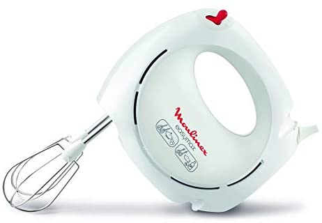 Moulinex Hand Mixer 200W 2 Speed 2 Stainless Steel Whisks 2 Plastic Whisks HM250127