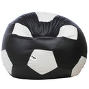 TUD Football 4XL Leatherette Bean Bag  Black And White