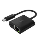 Belkin USB-C to Ethernet Adapter + 60W Charge INC001btBK