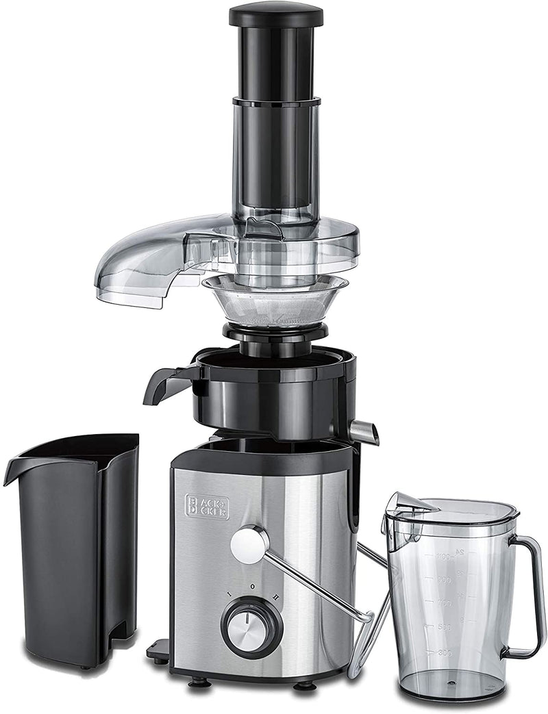 Black & Decker 1.7L Stainless Steel XL Juicer Extractor With Juice Collector 800W JE800-B5