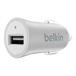 Belkin Single Micro Car Charger Universal 5V 2.4A Silver