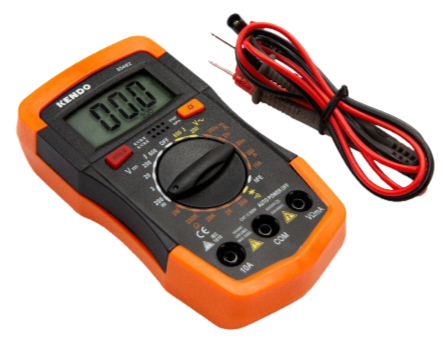 Kendo Digital Multimeter, Ohmmeter & Voltage Tester - 600V