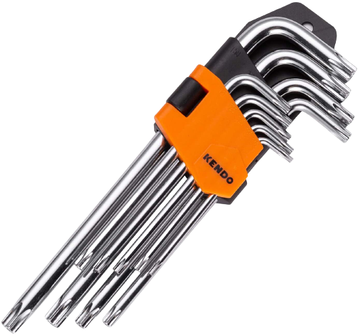 Kendo Hex Key Set 9 Pieces Long CRV - KE20732