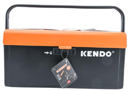 Kendo Metal Tool Box Sliding Draw 40x18x20cm