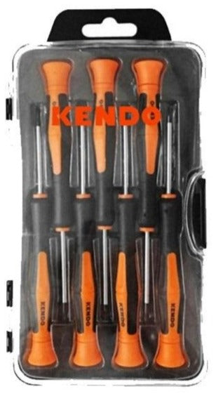 Kendo Precision Screwdriver Set CRV 7 Pieces KE20538