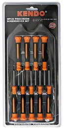 Kendo Precision Screwdriver Set CRV 9 Pieces KE20537