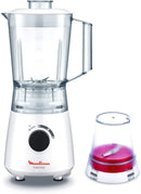 Moulinex Blender 400W 2 Speed Pulse Speed Button 1.5 Liter Jar Blender 1 Grinder LM2A2127