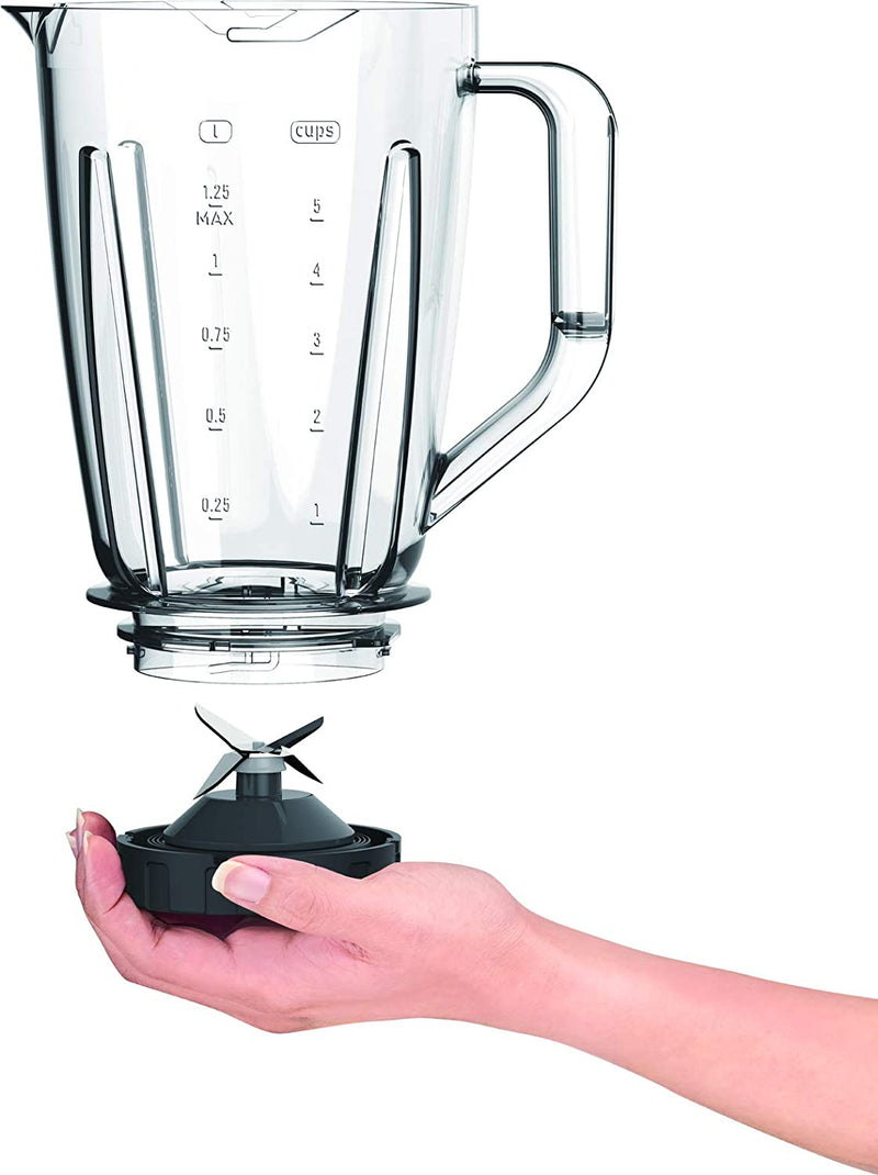Moulinex Blender 600 W 2L Two Speed, One Pulse, Grinder And Greater, Ice Crusher  White LM423127