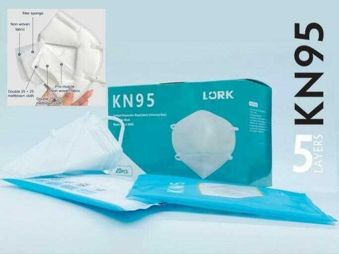 Lork KN95 Face Mask- 20 Pcs Per Box