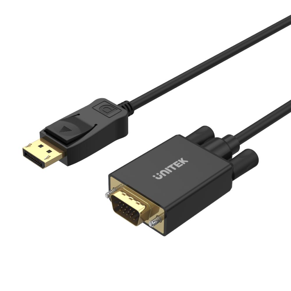 Unitek 1.8M DisplayPort to VGA Male Cable Y-5118F | Computer Accessories Unitek 1.8M DisplayPort to VGA Male Cable Y-5118F | Computer Accessories