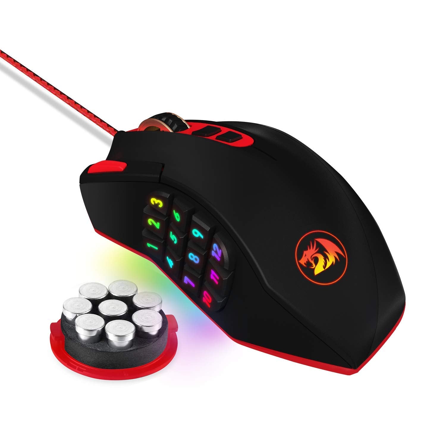 Redragon Perdition 12400DPI MMO Wired Gaming Mouse M901-1 | Games Redragon Perdition 12400DPI MMO Wired Gaming Mouse M901-1 | Games