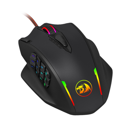 Redragon M908 IMPACT MMO Gaming Mouse 12,400 DPI High Precision Laser Mouse for PC