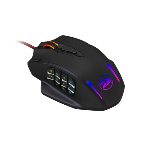 Redragon M908 IMPACT MMO Gaming Mouse 12,400 DPI High Precision Laser Mouse for PC