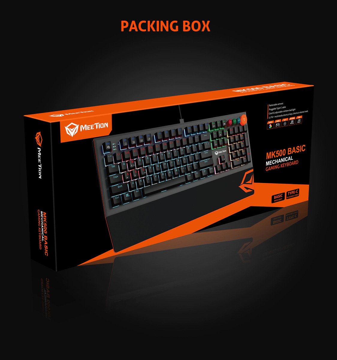 Meetion Mechanical Keyboard MT-MK500 | Games Meetion Mechanical Keyboard MT-MK500 | Games