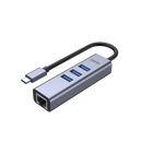 Unitek uHUB Q4+ 4-in-1 USB-C Ethernet Hub + 3 Port USB H1904A