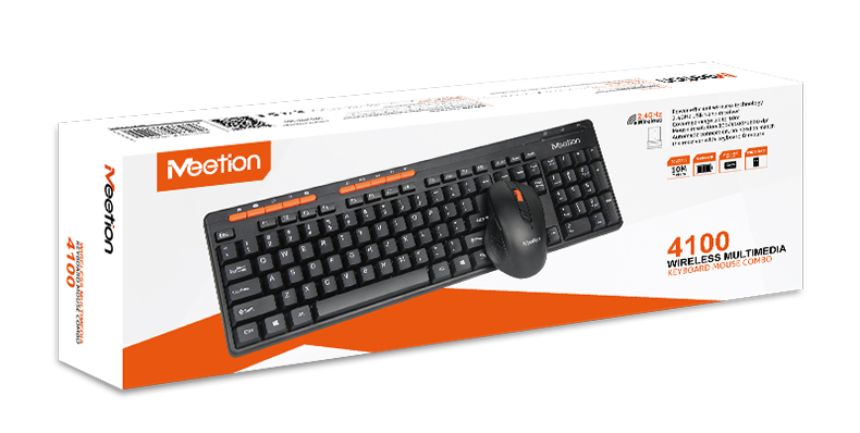 Meetion 2.4G Wireless Keyboard and Mouse Combo MT-4100