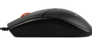 Meetion USB Corded 3 Buttons Optical Mouse Black MT-A1