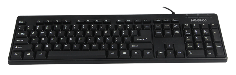 Meetion USB Corded Keyboard Black MT-AK100