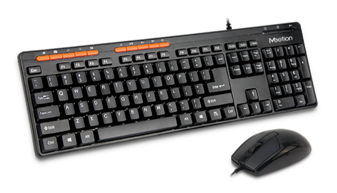 Meetion 4 in 1 Combo Set Of Keyboard, Speaker, Mouse and Mouse Pad Black MT-C105 | Computer Accessories Meetion 4 in 1 Combo Set Of Keyboard, Speaker, Mouse and Mouse Pad Black MT-C105 | Computer Accessories
