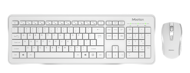 Meetion 2.4G Wireless Keyboard Mouse Combo Black/White MT-C4120 | Computer Accessories Meetion 2.4G Wireless Keyboard Mouse Combo Black/White MT-C4120 | Computer Accessories