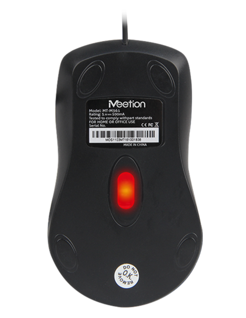 Meetion USB Wired Optical Mouse 3 Buttons MT-M361