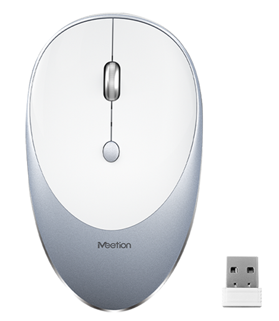 Meetion 2.4g Slim Rechargeable Silent Wireless Mouse MT-R600