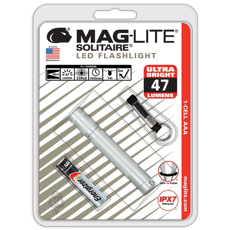 Maglite Solitaire-Led Flashlight Silver