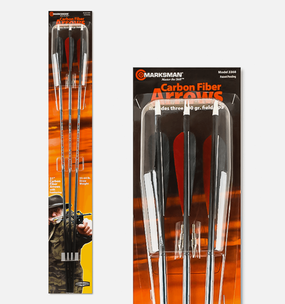 Marksman Carbon Fiber Arrows 31 inch 3368
