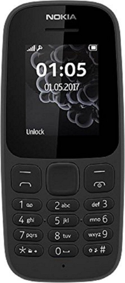 Nokia 105 Dual Sim Mobile Phone Black Nk105