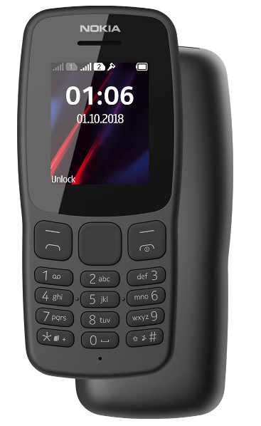 Nokia 106 Dual Sim Mobile Phone Grey  Nk106