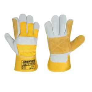 Orris Working Gloves 222 Working Patch Palm Yellow Colour