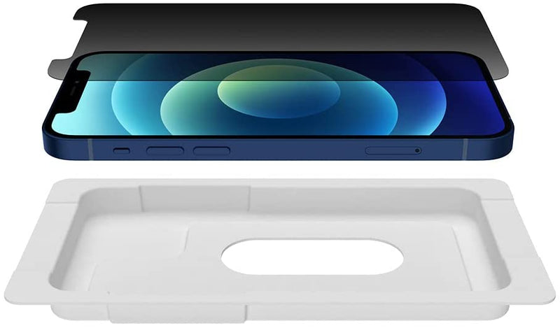 Belkin Tempered Glass Privacy Anti-Microbial Screen Protector For iPhone 12/iPhone 12 Pro OVA029zz