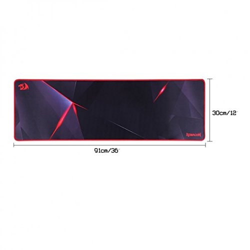 Redragon Tapis P015 Aquarius Large Mouse Pad XXL With Stitched Edges Premium-Textured Non-Slip Water-Resistant Rubber Base Cloth Size 930 x 300 x 3mm