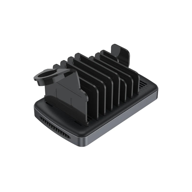 Unitek 120W USB 6-Port Charging Station (3*USB-A 2.4A + 2*USB-C PD 20W + USB-C PD 60W), 20V6A Power Adapterm Extra stand for Watch, Black P1207A