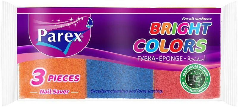 Parex Sponge Bright Color Regular 3 pieces