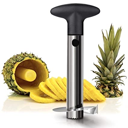 Pineapple Corer Slicer SS Black Regular