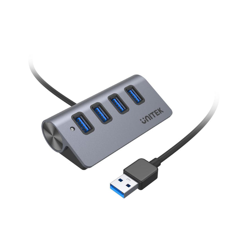 Unitek USB3.0 4-Port Aluminium Hub, Space Grey