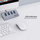 Unitek USB3.0 4-Port Aluminium Hub, Space Grey