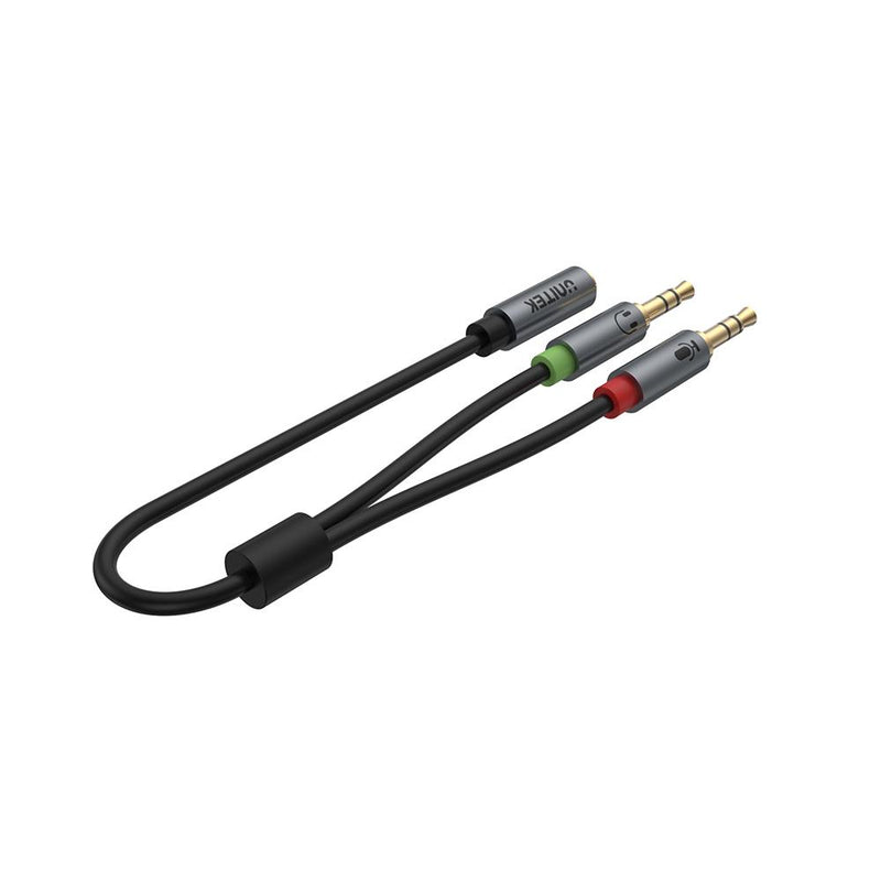 Unitek 0.2M, 3.5MM AUX Audio Cable - Female to 2*Male Y-C957ABK