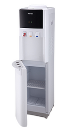 Toshiba Water Dispenser Top Loading Hot Cold And Normal Water 20ltr Big Cabinet Child Safety Lock White RWF-W1766TU(W1)